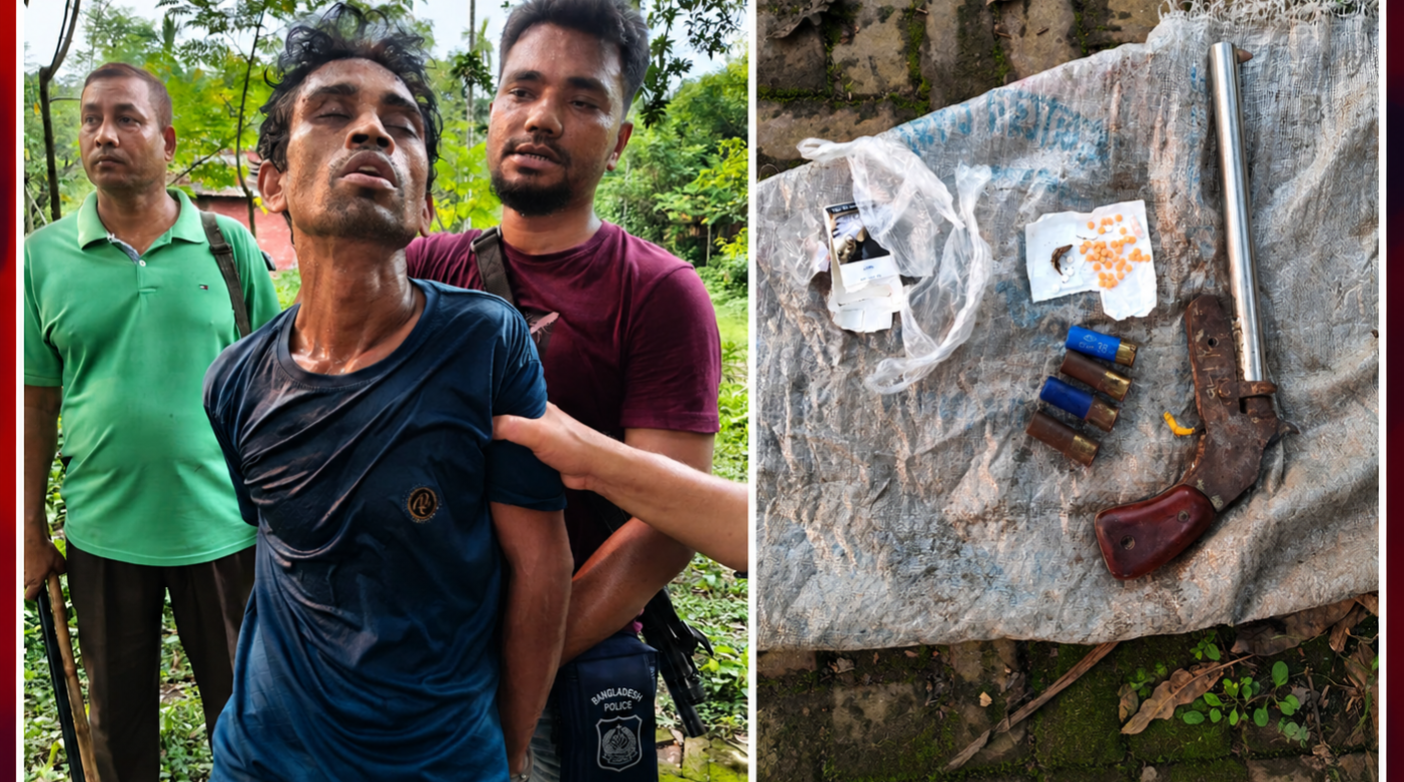 পাকশীতে অস্ত্র-ইয়াবাসহ কুখ্যাত সন্ত্রাসী সেতু গ্রেফতার